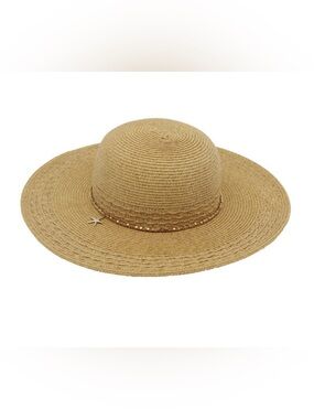Straw Floppy Sun Hat O/S (fits most)